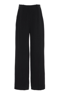 Satin Straight-Leg Pants