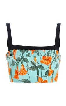 Nectarina Sabanero Dorado Cotton Cropped Top