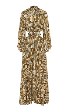 Dimi Cutout Jacquard Maxi Dress