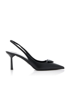 Leather Slingback Pumps