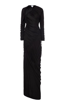 Ruched Jersey Maxi Dress