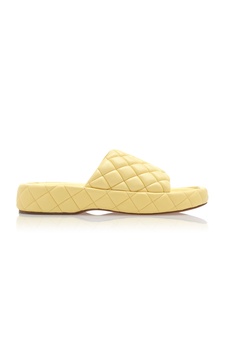 Padded Matelasse Slide Sandals