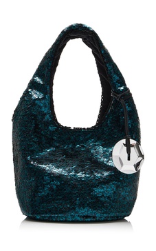 Mini Sequined Shopper Tote