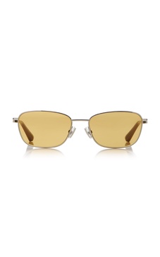 Square-Frame Metal Sunglasses