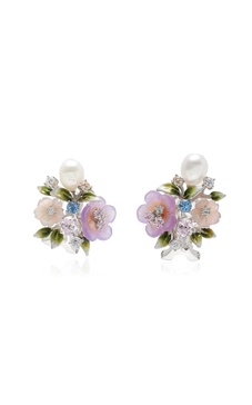 Lavender Primrose Vine Earrings
