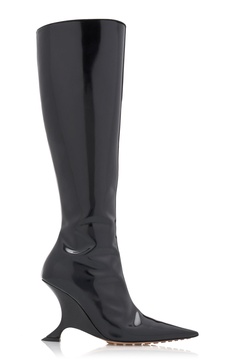 Rocket Knee-High Vinyl Boots