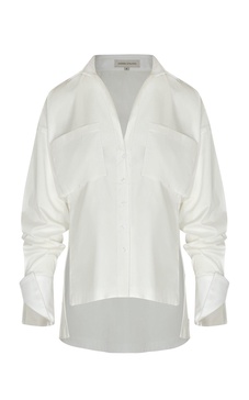 Pura Vanidad Pocket-Detailed Cotton Poplin Shirt