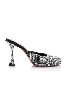 Iris Crystal-Satin Mules