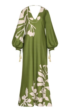 Dejarse Encantar Printed Cotton Poplin Maxi Dress