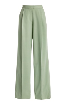 High-Rise Silk Georgette Wide-Leg Pants