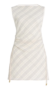 Kai Tartan-Checked Cotton-Blend Dress