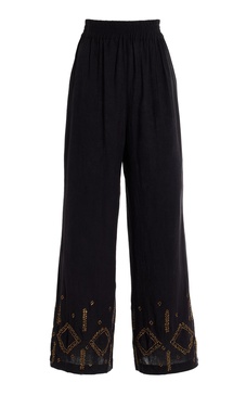 Cleo Silk Wide-Leg Pants