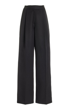 High-Rise Stretch-Wool Wide-Leg Pants