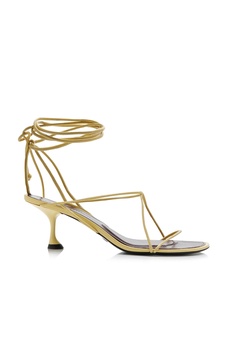 Tee Lace-Up Leather Sandals