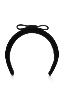 Bow-Detailed Velvet Headband