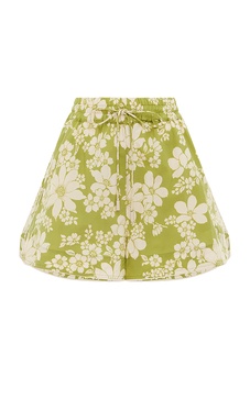 Leisa Floral Organic Cotton Poplin Shorts
