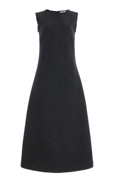 Amor Wool Melange Midi Dress