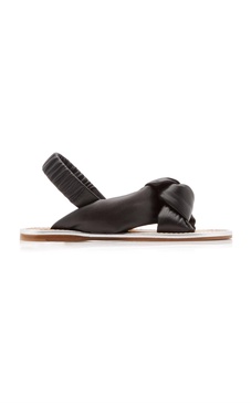 Puffy Leather Sandals