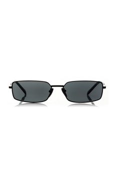 Square-Frame Metal Sunglasses