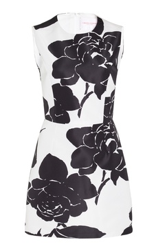 Printed Faille Mini Dress