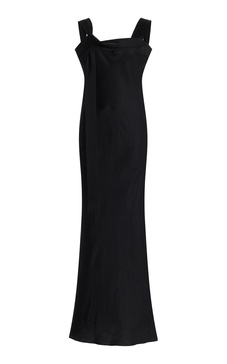 Bormio Twisted Linen-Blend Maxi Dress