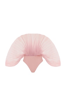 Sombra Pleated Organza Bodysuit