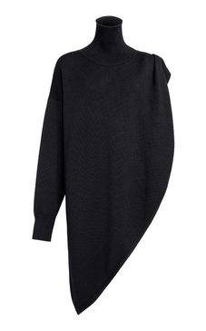 Asymmetric Knit Cape Top