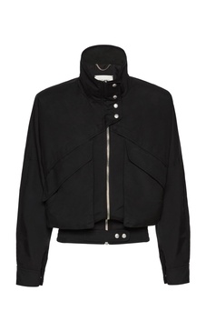 Oversized Cotton Cropped Jacket