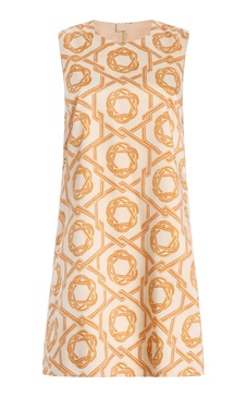 Anicka Printed Crepe Mini Shift Dress