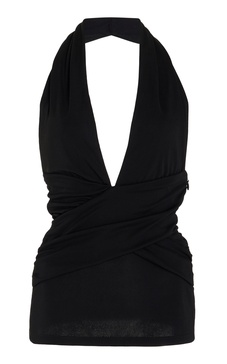 Gathered Jersey Halter Top