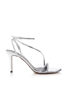 Axee Metallic Leather Sandals