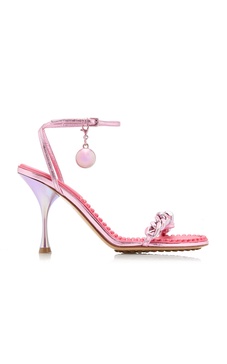 Dot Lounge Metallized Sandals