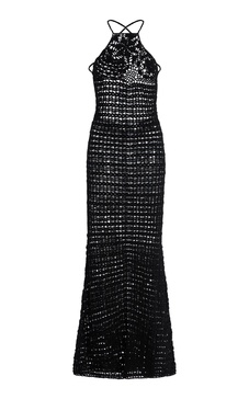 Exclusive Diah Knit Cotton Maxi Dress