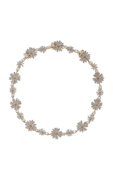 Daisy 18K Yellow Gold Diamond, Pearl Choker Necklace