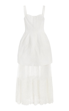 Callan Embroidered Jacquard Maxi Dress
