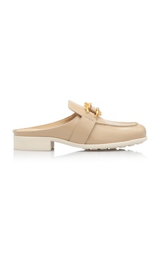 Monsieur Leather Loafer Mules