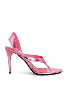 Infradito Metallic Leather Sandals