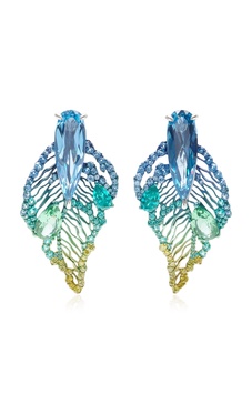 Aurora Titan Spinel, Tourmaline Earrings