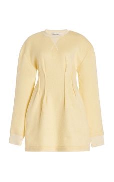 Hourglass Wool-Blend Mini Dress