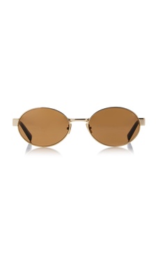 Round-Frame Metal Sunglasses