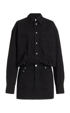 Tatum Denim Shirt-Skirt Combo Mini Dress