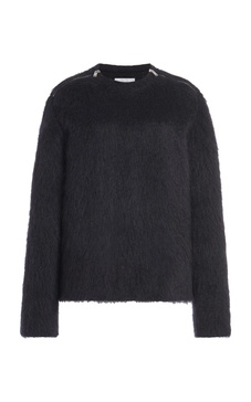 Brushed Wool-Blend Crewneck Sweater
