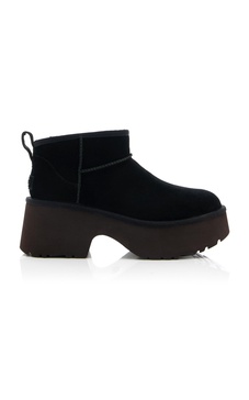 New Heights Sheepskin Platform Classic Ultra Mini Boots