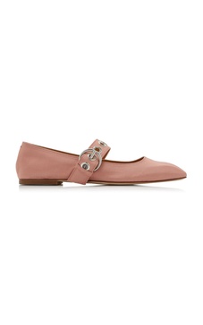 Uma Twill Mary Jane Flats