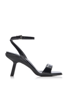 Logo-Print Leather Sandals