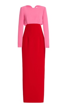 Cutout Crepe Gown