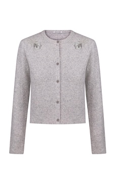 Maëlys Embroidered Knit Cardigan