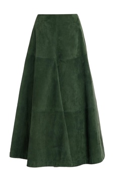 Varda Suede Midi Skirt