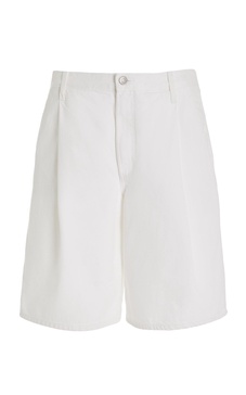 Ellis Pleated Organic Cotton Denim Shorts