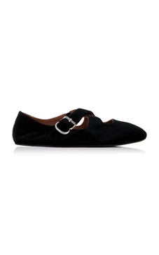 Velvet Ballet Flats
